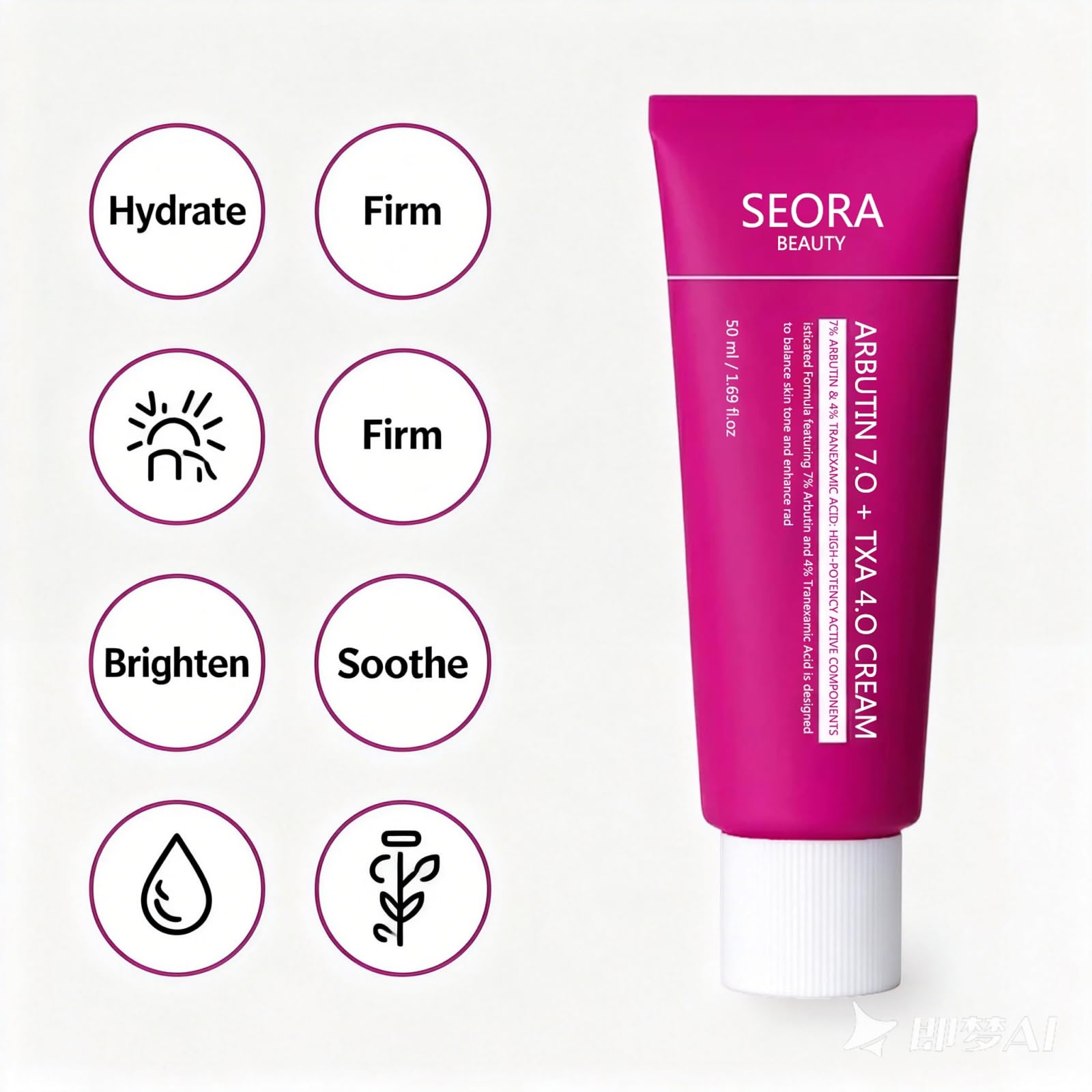 Seora Beauty Brightening Cream for Face & Body, Hydrating, Non-irritating Skin Cream (2pack)