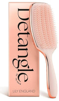 Lily England Detangling & Styling Brush - Pain-Free Rose Gold Brush for Curly Wet & Dry Hair