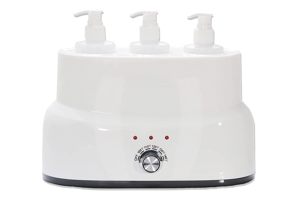 AMETHYST LAKE Oil Warmer Dispenser, Plug-in Electric Warmer Oil Dispenser, 3-Bottles Lotion Warmer, Message Oil Heater for Home & Professional Spa Supplies.