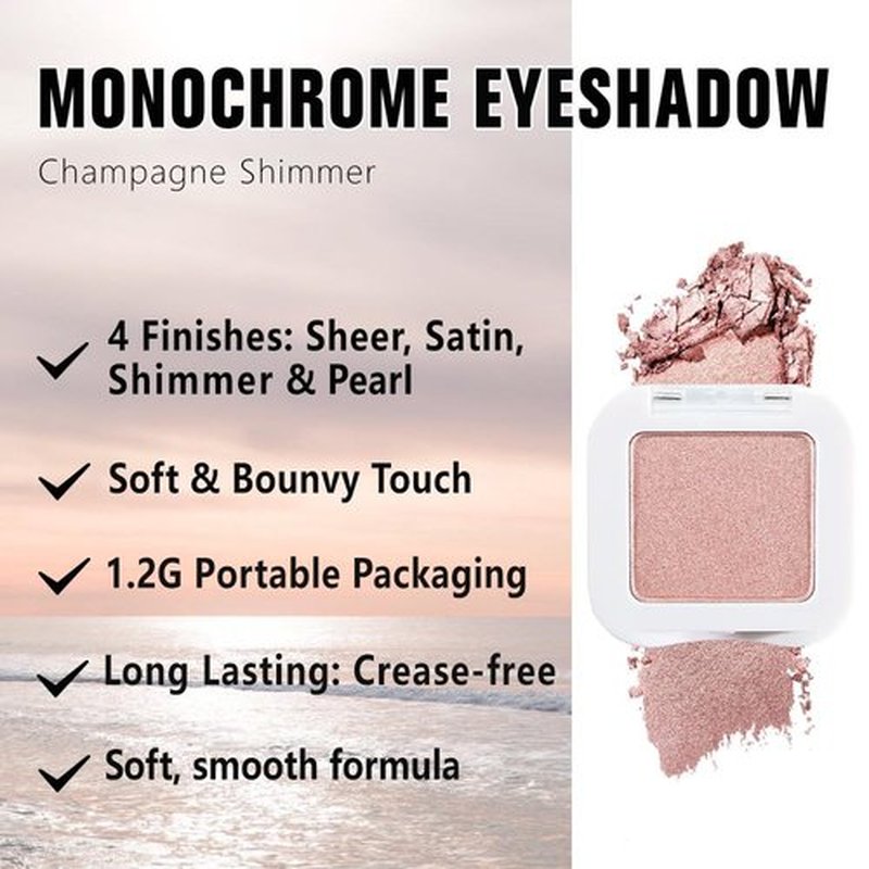 Evpct Dusty Pink Champagne Eyeshadow Palette - High Pigment Rose Gold & Ice Pink Shades for Mature Skin