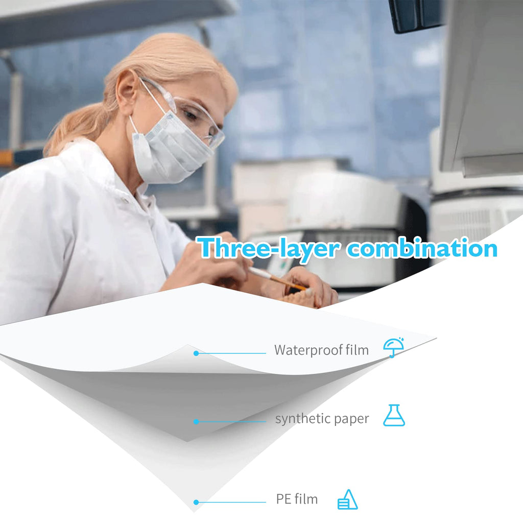 ANNWAH 100 Sheets Disposable Dental Mixing Pads - 2 Sides Mixed Paper Multi Purpose Waterproof Mixing Boards for Blend Dental Repairs Fillings Material Composites Rubber Based (Large)