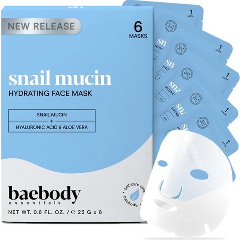 Baebody Advanced Snail Mucin Under Eye Patches for Women & Men - Under Eye Masks for Dark Circles and Puffiness - With Niacinamide - Reduce Fine Lines and Wrinkles (Snail Mucin Face Mask)