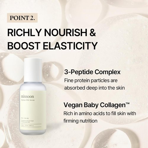 Mixsoon Soybean Milk Serum - Hydrating Face Moisturizer for Smooth Skin | Nourishing Formula 50ml