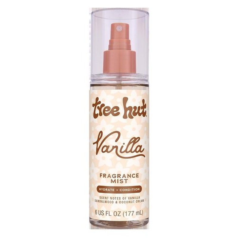 Tree Hut Vanilla Hair & Body Mist - Hydrating Alcohol-Free Body Spray with Vanilla, Sandalwood & Coconut | 6 Fl Oz