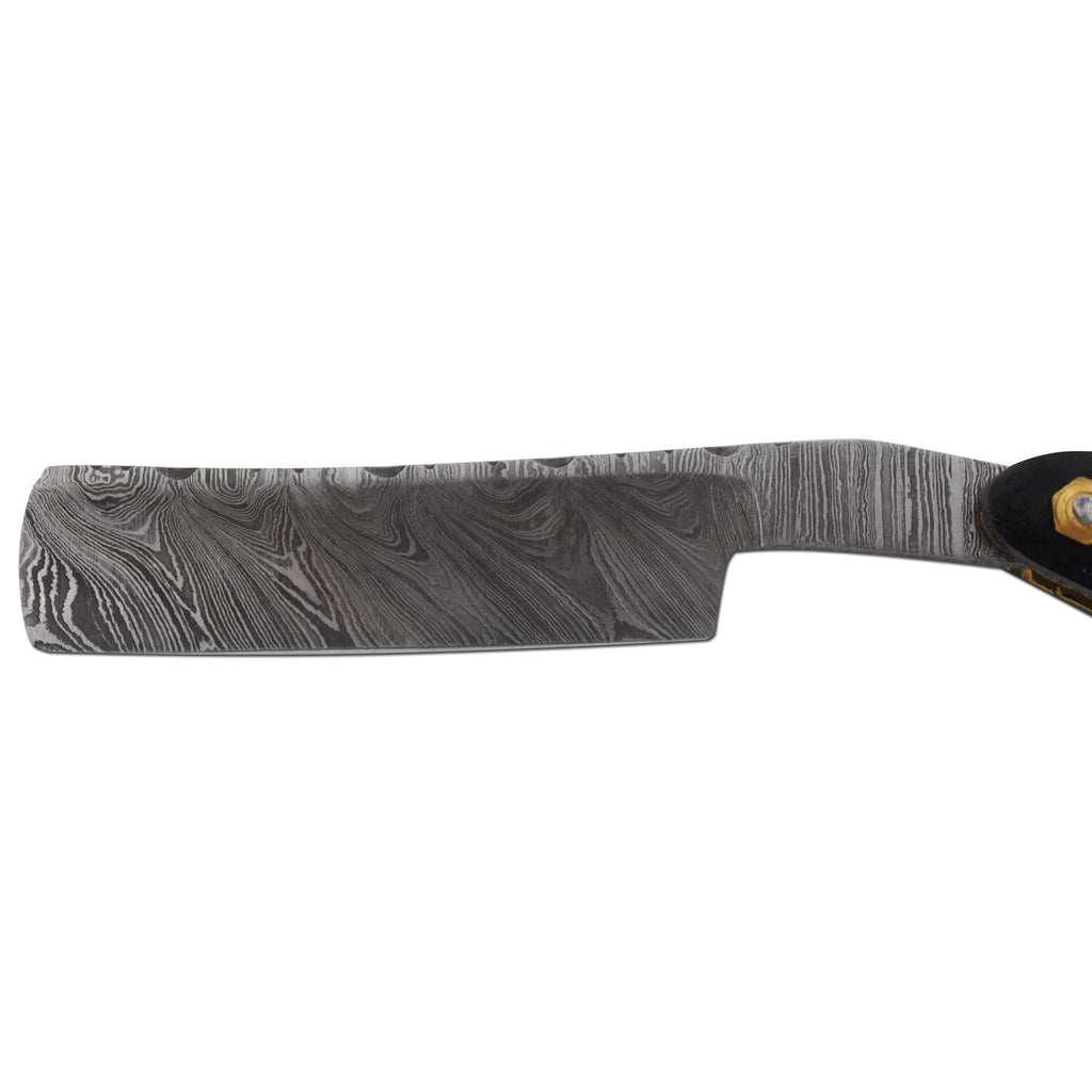 Old Ram Straight Razor | High Hardness Real Damascus Steel Cutthroat Straight Edge-Blade Barber Razor (329)