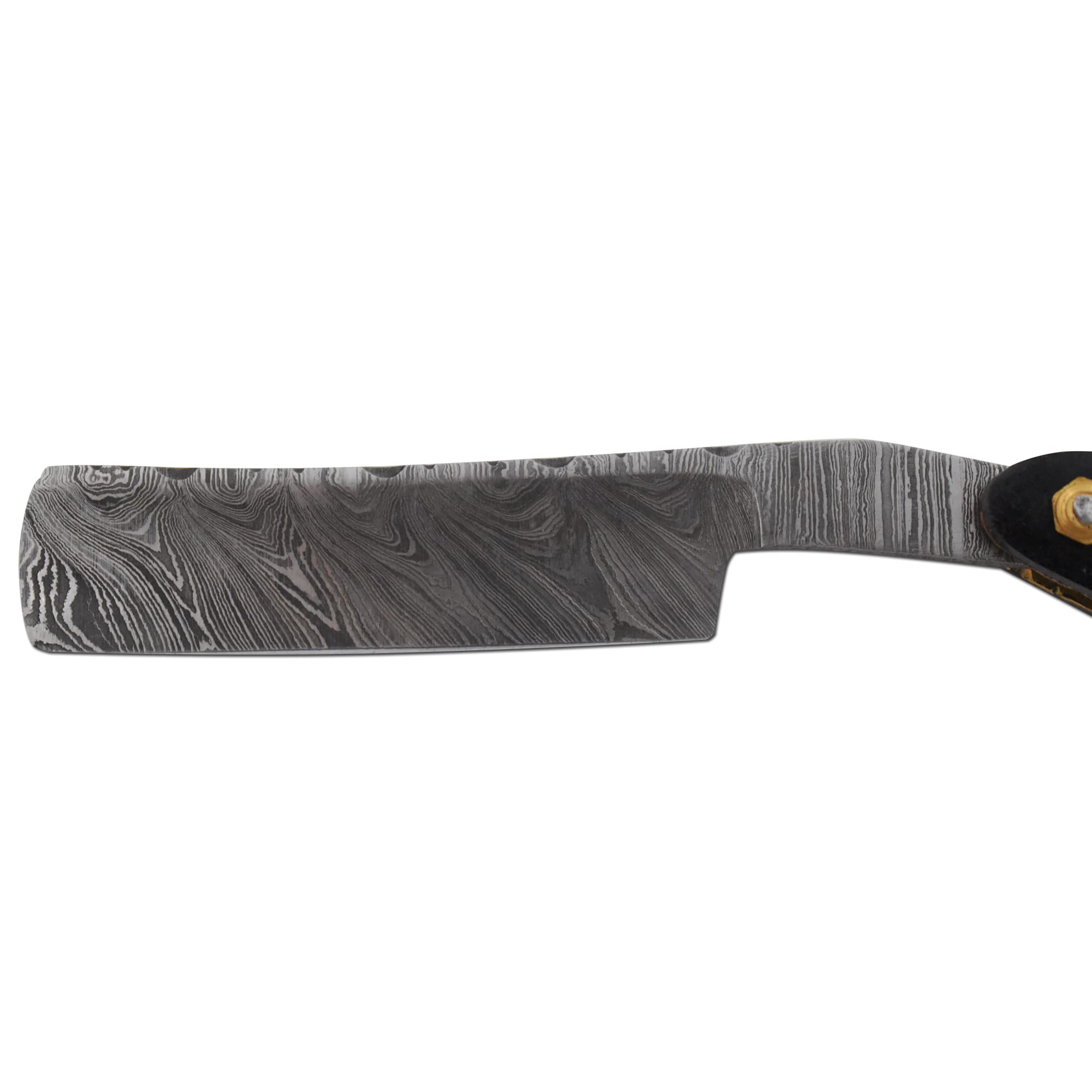 Old Ram Straight Razor | High Hardness Real Damascus Steel Cutthroat Straight Edge-Blade Barber Razor (329)