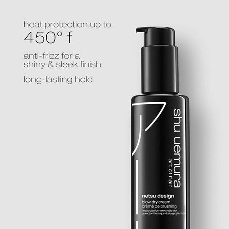 Shu Uemura Art of Hair Netsu Design Blow Dry Cream - Heat Protectant & Styling Primer, 5 Fl Oz