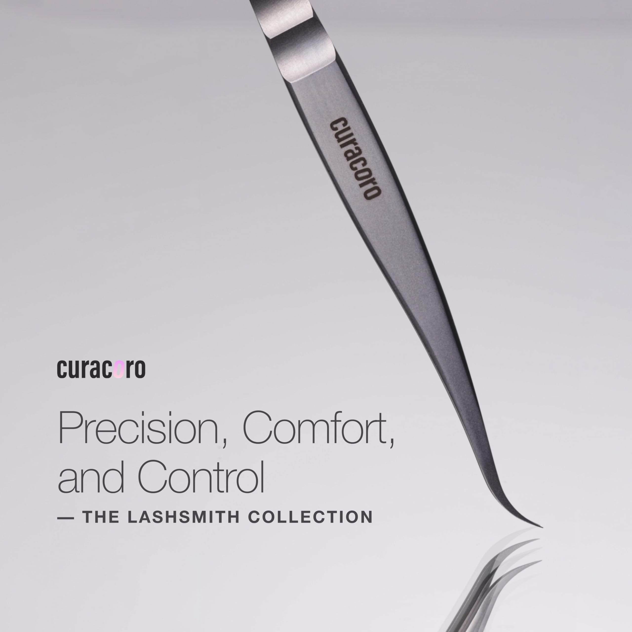 Curacoro Lash Tweezers, LashSmith Fine-Tipped Tweezer - Aurora