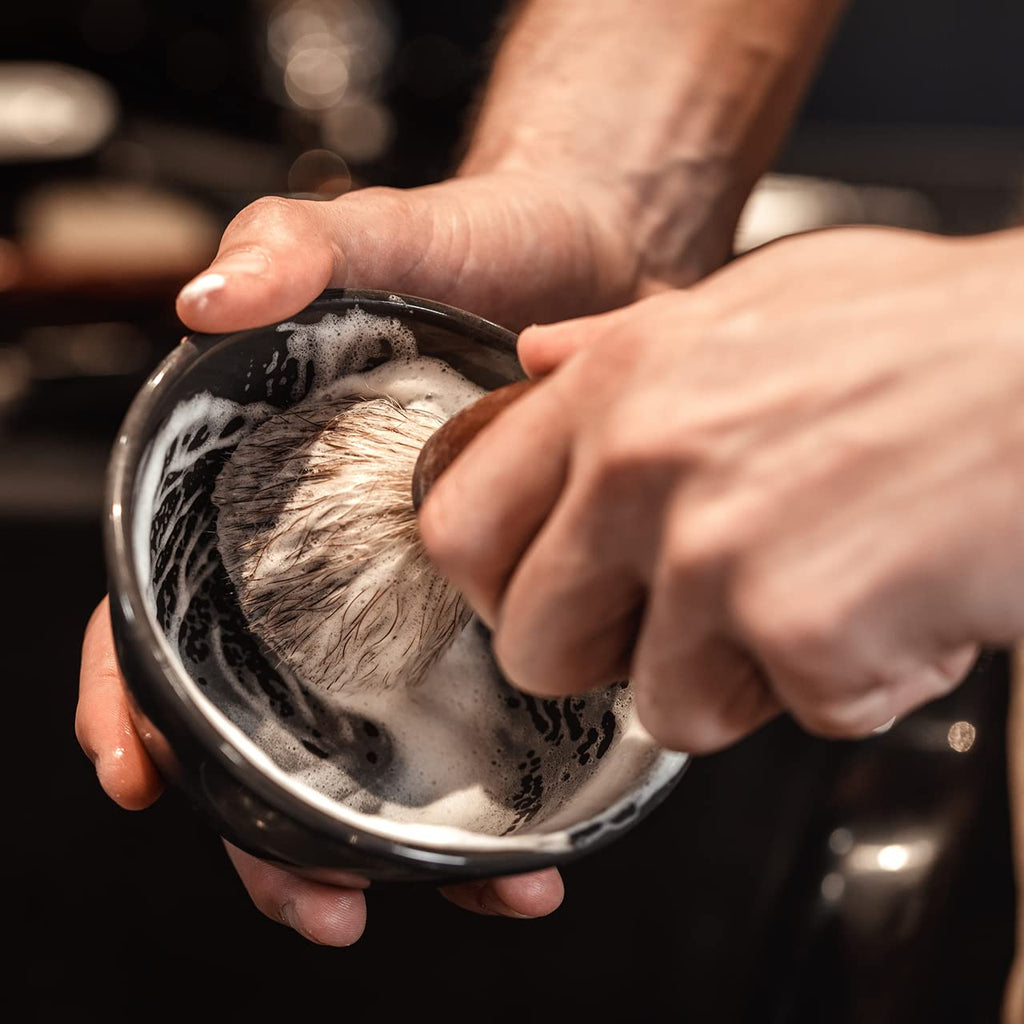 MNSC Black Timber Naturally Better Pump Shave Cream - Smooth, Hypoallergenic, All-Natural, & Handcrafted in USA