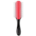 Skiennix Hair Brush - Classic Detangling Tool for Curly, Thick Hair | 7 Rows, Black, Travel-Friendly