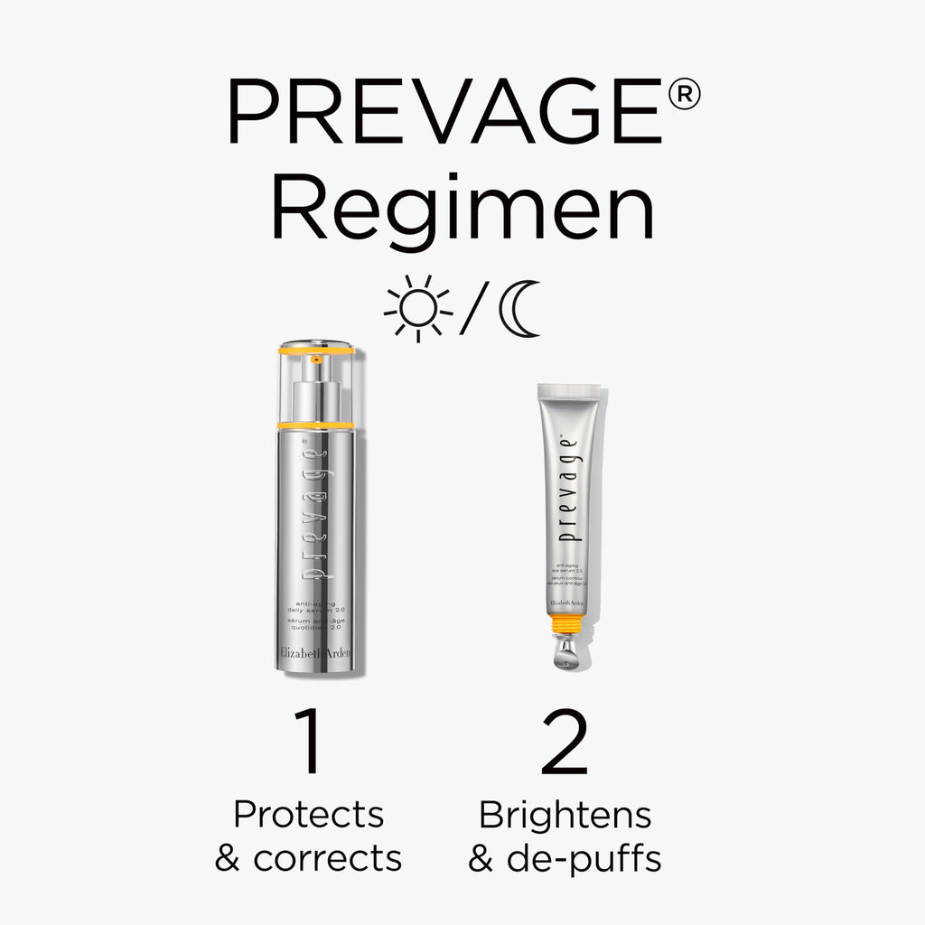 Elizabeth Arden - Power of Prevage 2-Piece Set, Anti-Ageing Face and Eye Serums, Reduce Wrinkles, Dark Spots and Puffiness, High-Performance Skincare for Radiant, Youthful Skin