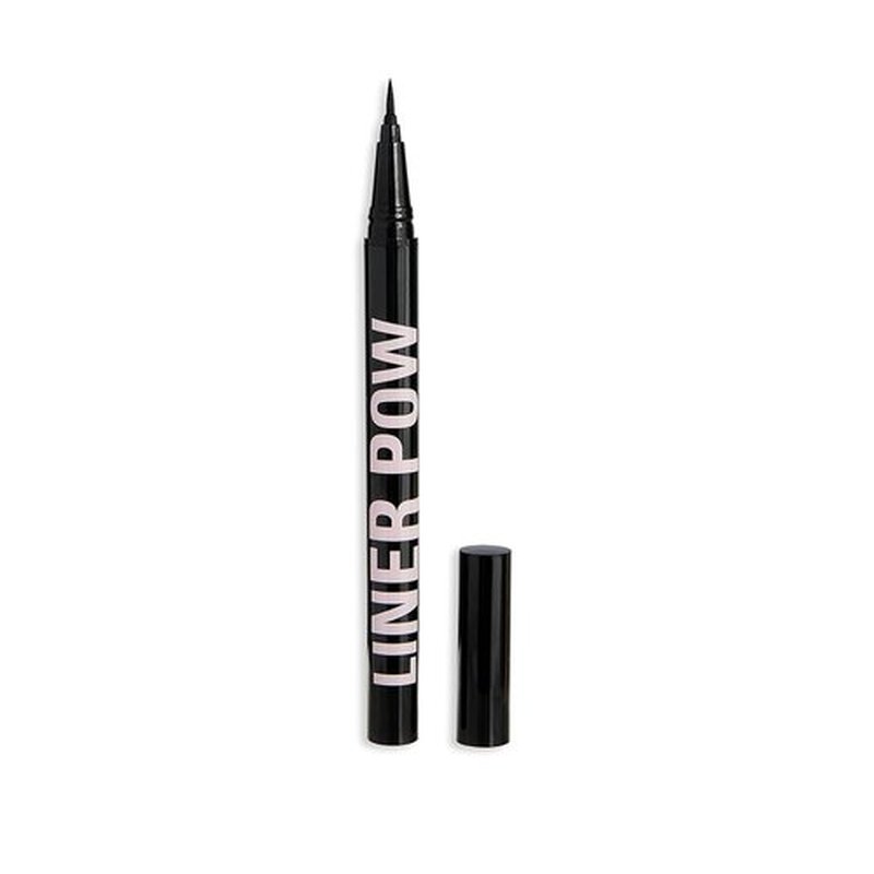 Makeup Revolution Liquid Eyeliner - Black Formula for 24-Hour Wear | 0.5ml Size