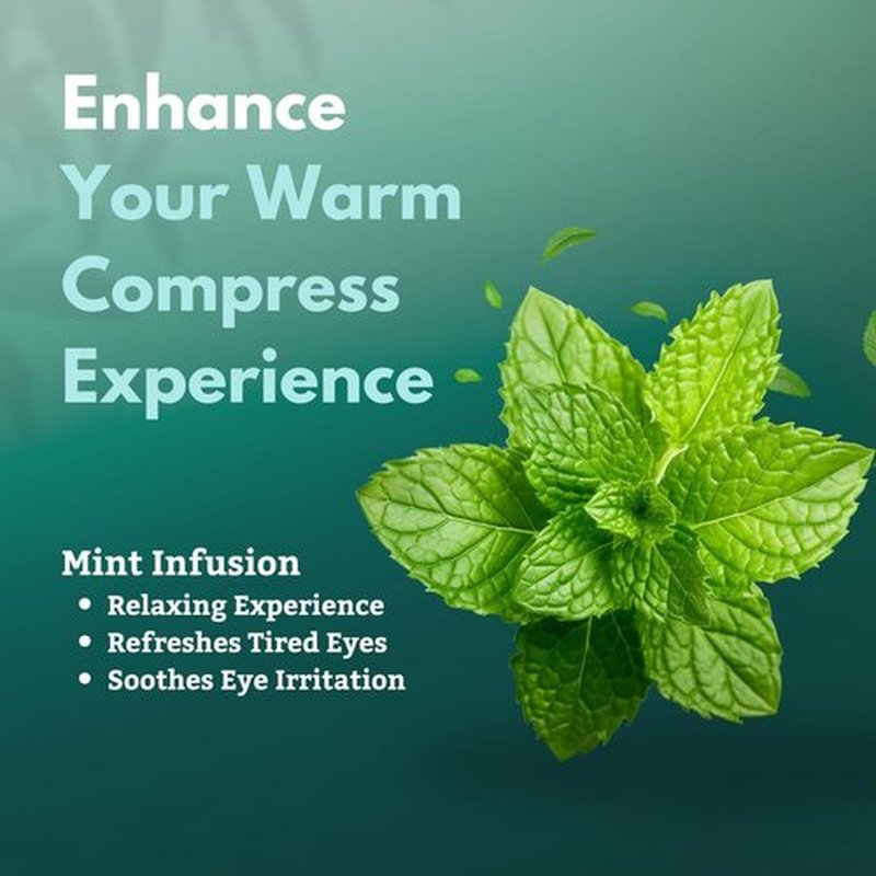 TearRestore EyeRelax Heated Eye Mask for Dry Eye & Stye Relief, Self-Heating Warm Compress with Moist Heat, Mint-Infused Steam Mask for Dry Eyes, Blepharitis Relief & Overnight Comfort (10 Count)