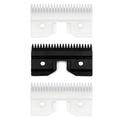3PCS Ceramic Coarse Pet Replacement Blade Cutter Compatible with Andis 64440, Oster A5, Wahl KM Series Clipper, 22Teeth White and Black Ceramic Blade Cutter