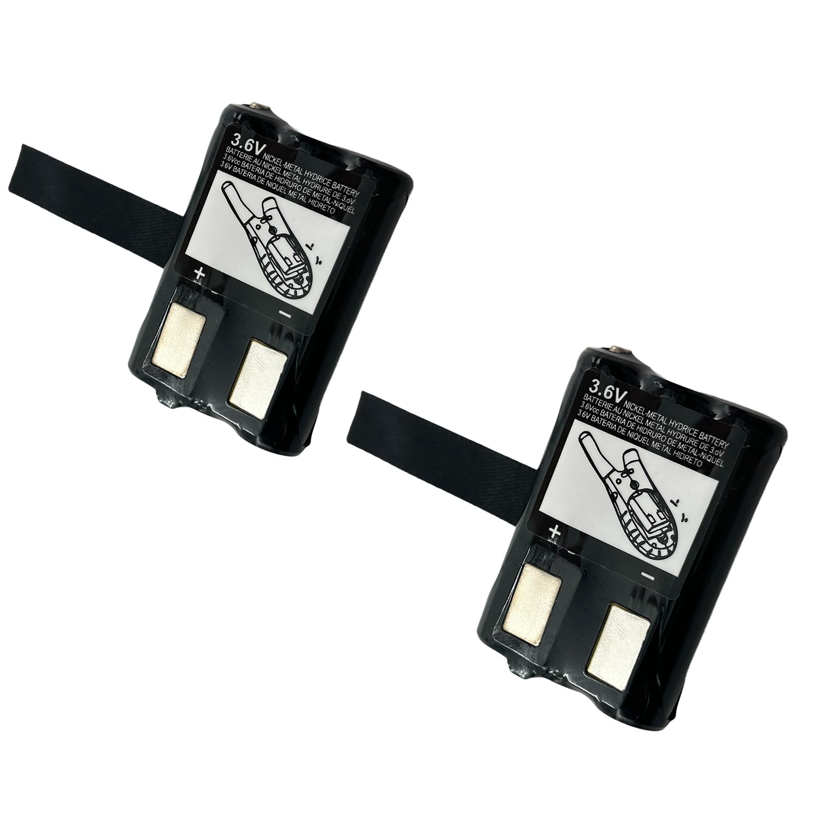 2 Pack KEBT-086-A M53617 53617 Rechargeable Battery Replacement 3.6V 700mAh for FV300 FV300R FV700 FV700R FV750 MH230 MH230R MB140 SX500 SX500R SX800 SX800R SX900 Walkie Talkie KEBT-086-B KEBT-086-C