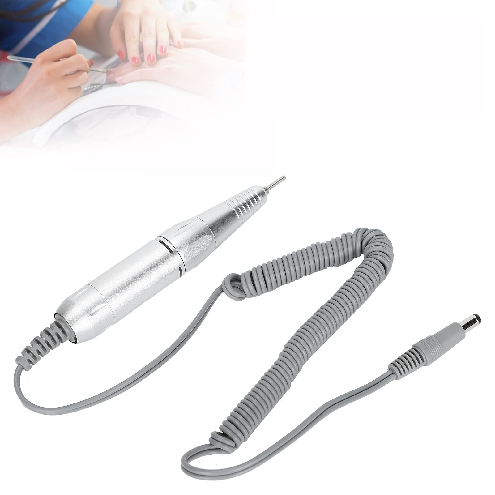 YUYTE 35000rpm Nail Polishing Machine Replacement Handle, Electric Nail Grinding Machine Accessory, Aluminum Alloy, YUYTEfpadeoi5nv1295