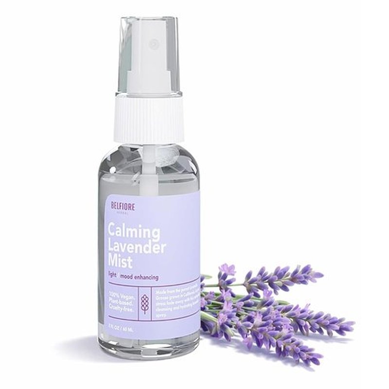 Lavender Mist Spray by 100% Natural - Organic Hydrating Mister for Face, Body & Hair | Calming Sleep Aid, 2 Oz