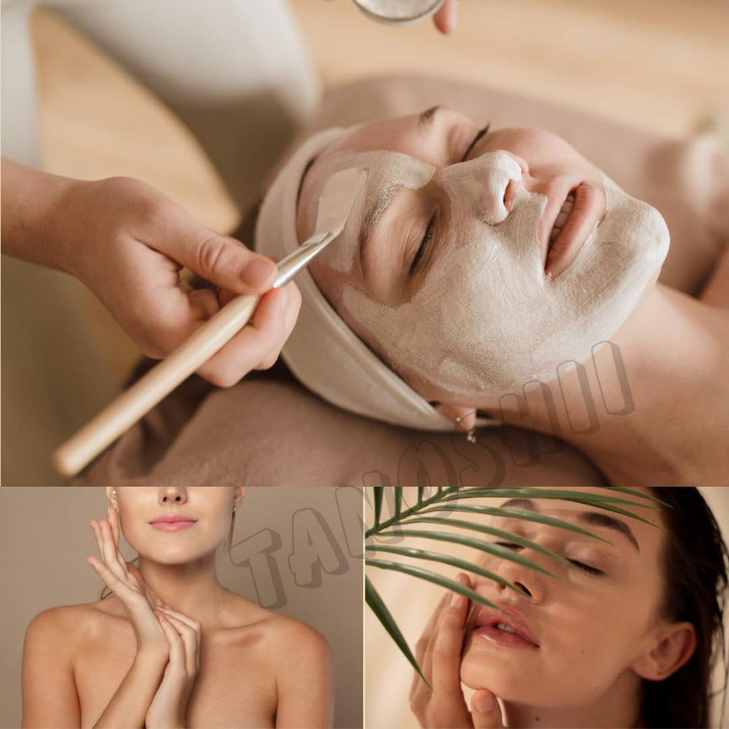 TANOSHII Mountain-Mined Multani Mitti Powder, 100% Natural Clay Face Mask, Pure Mineral Powder