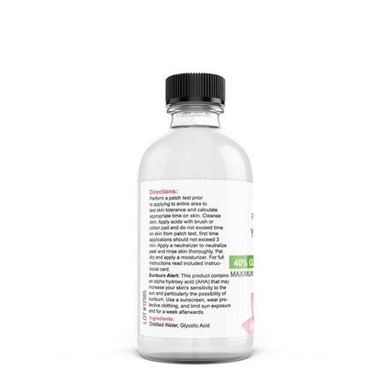 Glycolic Acid Peel 40% - Deep Skin Resurfacing AHA Exfoliant for Smooth Texture & Radiant Glow