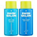 SWIM SALON Chlorine Removing Shampoo & Body Wash Set for Swimmers | Vitamin C | Clarifying, Hydrating, Refreshing | Free of Sulfates, Silicones, Parabens (10.58 oz each)