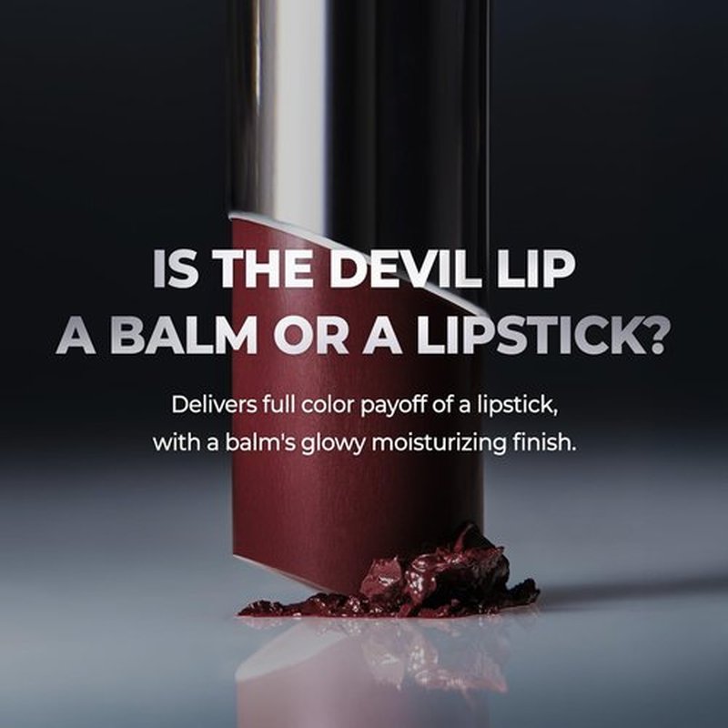Laka Devil Lip, 3.7g/0.13oz, Vivid color Lipstick, Long-Lasting Bold Stian, Hydrating & Melting Glow with Non-Creasing, K-Beauty (#801 MurMur)
