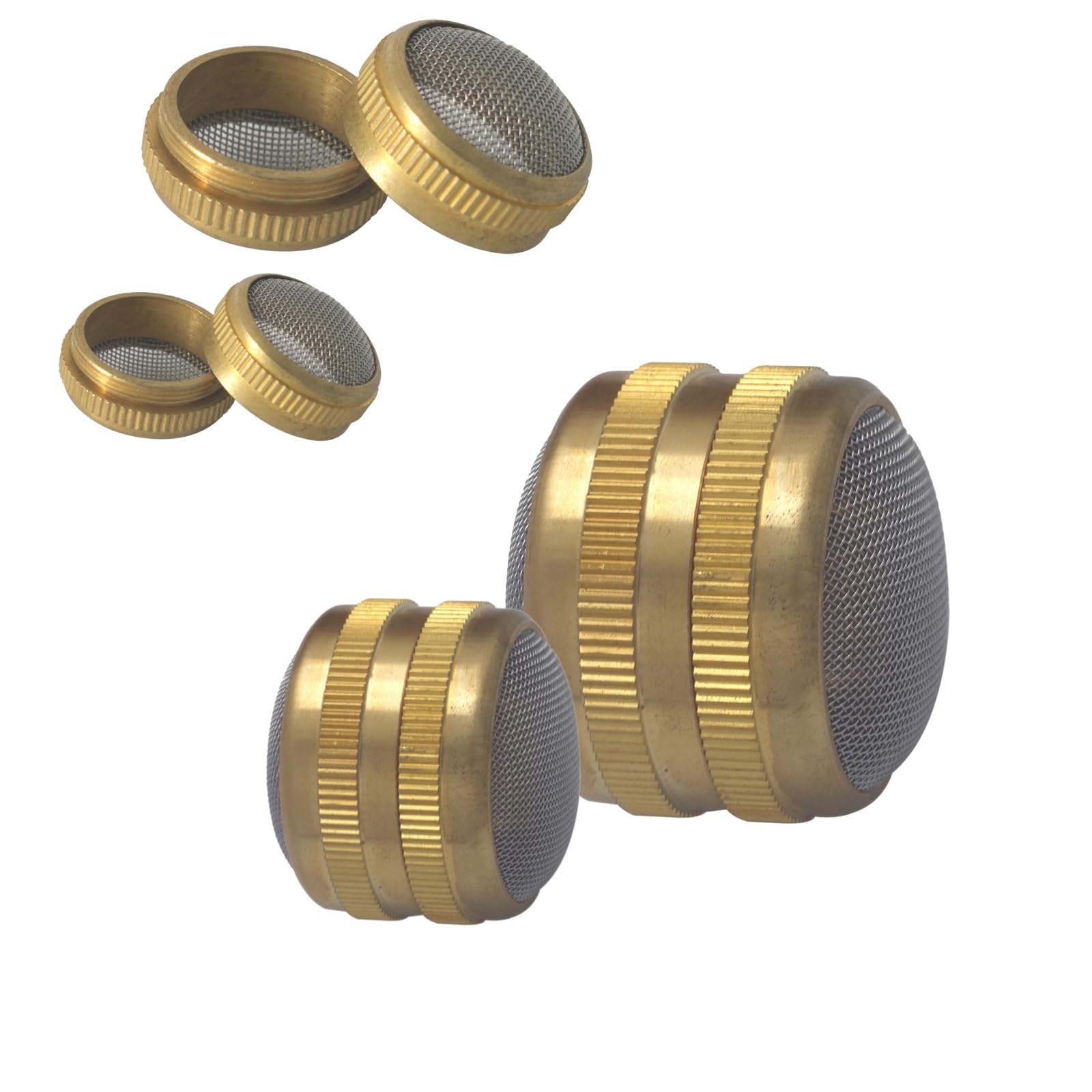 Ultrasonic Cleaner Basket Set, Brass with Stainless Steel Mesh Pack of 2