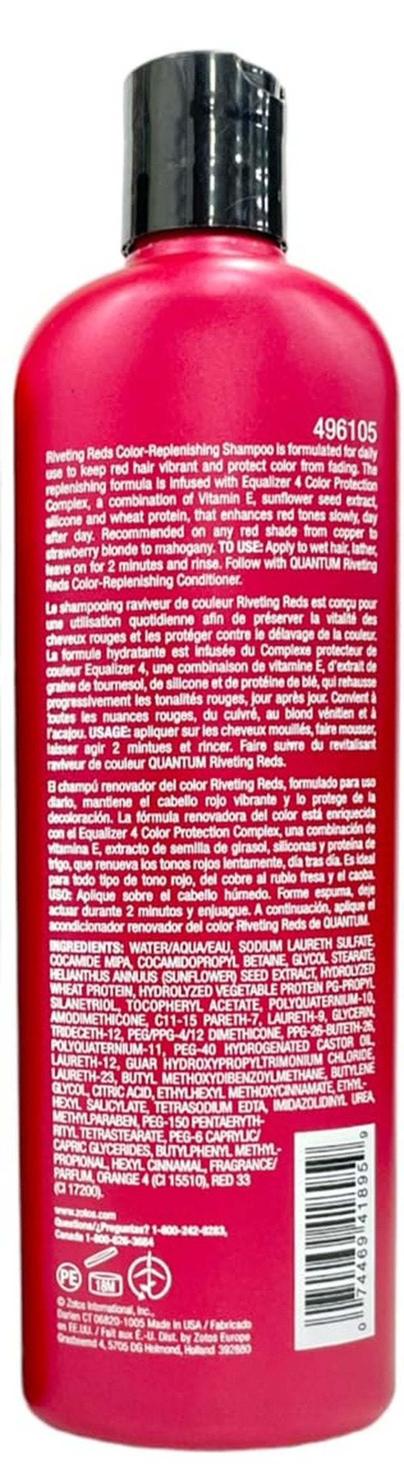 Georgie Riveting Reds Color-Replenishing Shampoo for Red Hair, 10.2 fl oz