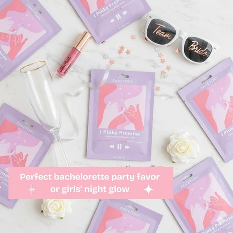 FACETORY K Beauty Face Mask Skin Care – Radiance & Hydration Sheet Mask for Radiant Skin (5 Pack) | Bachelorette Favors & Girls Night Must-Have