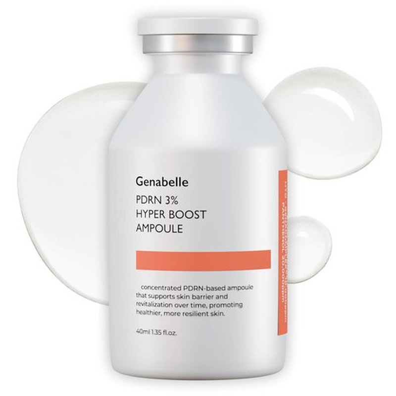 Genabelle PDRN 3% Hyper Boost Ampoule - Advanced Skin Support Serum with Niacinamide & Hyaluronic Acid for Dryness & Uneven Texture