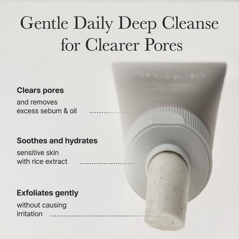 ARENCIA Rice + LHA Pore Control Cleanser - Deep Cleansing & Gentle Exfoliation for All Skin Types, 5.29 oz