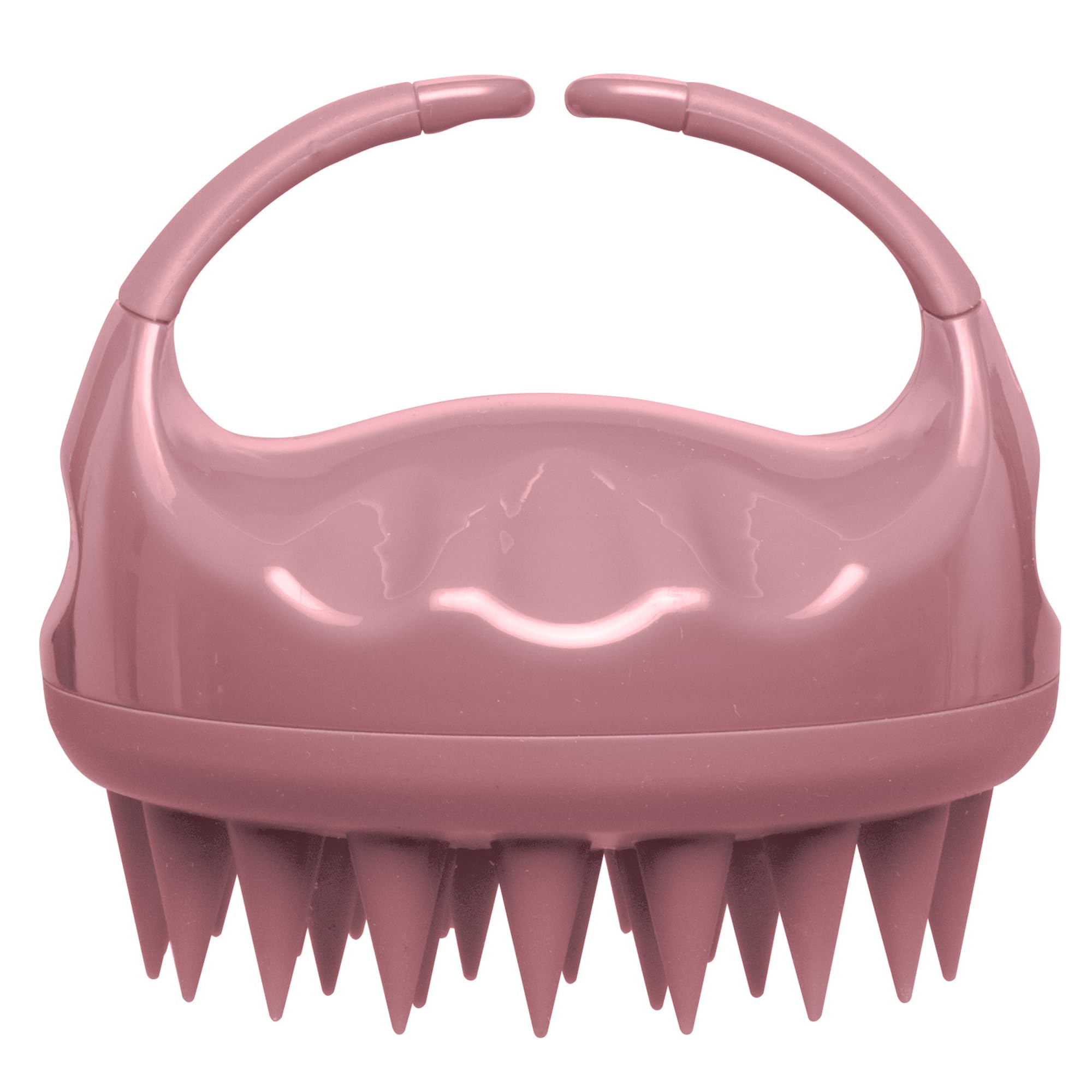 Diane Scalp Massage and Shampoo Brush with Soft Silicone Bristles, Exfoliates and Cleanses Scalp, Promotes Scalp Circulation, Evenly Distributes Hair Oil, Clear