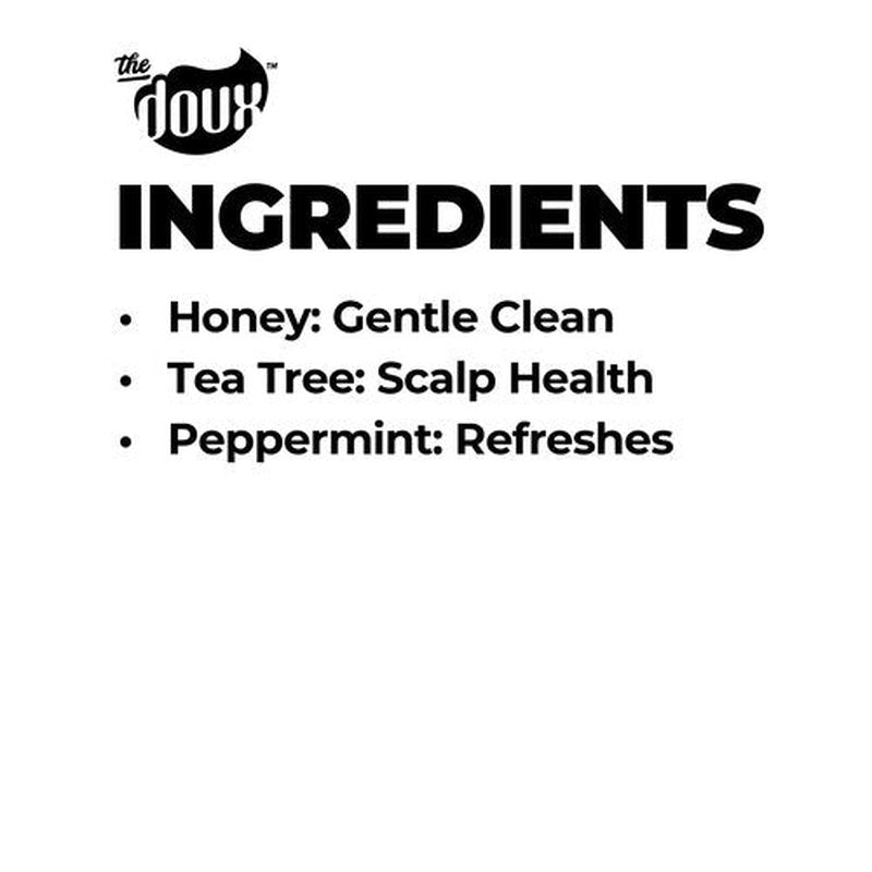 The Doux No‑Scrub Exfoliating Clarifying Shampoo for Curly Textured Hair – Scalp Exfoliator & Clarifying Shampoo with Honey & Antioxidants – Deep Clean Hair Shampoo for Women, 8 oz