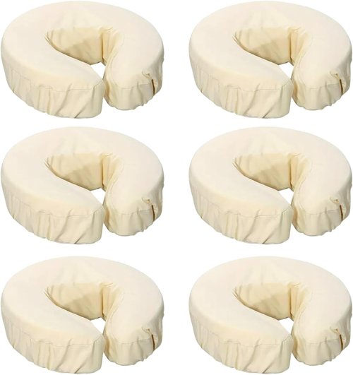 SINLAND Reusable Microfiber Face Cradle Covers - Extra Soft & Fitted for Massage Tables and Chairs