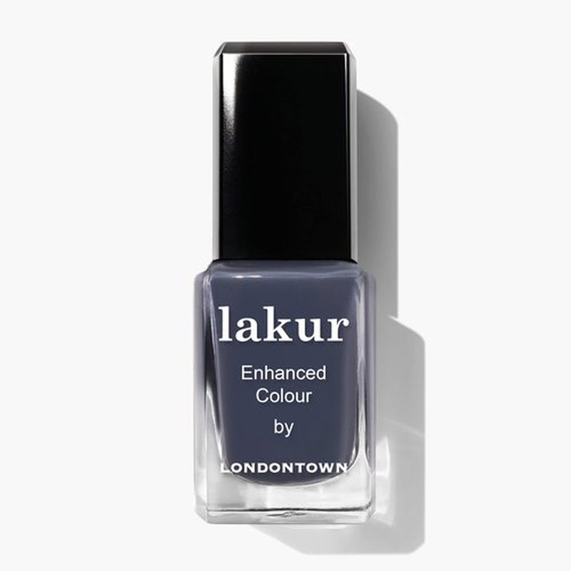 LONDONTOWN lakur Nail Polish - Chip-Resistant, Non-Toxic, Conditions & Hydrates Nails | Glossy Cashmere Gray, Secret to Happiness, .40 fl oz