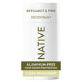 Native Deodorant | Aluminum-Free Bergamot & Pine | 72-Hour Odor Control | 2.65oz for Men & Women