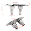 Amarine Made 2 Pack Stainless Steel 316 Pull Up Cleat - 6-1/2" -M0098S (2)