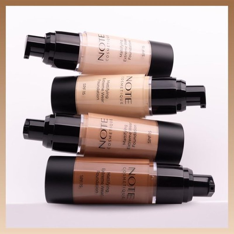 NOTE Mattifying Extreme Wear Liquid Foundation SPF 15 - Full Coverage for Oily Skin - 1 oz, Shade 04