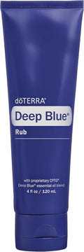 doTERRA Deep Blue Rub - Soothing Muscle Relief Cream | 4 oz Tube for Pain Relief