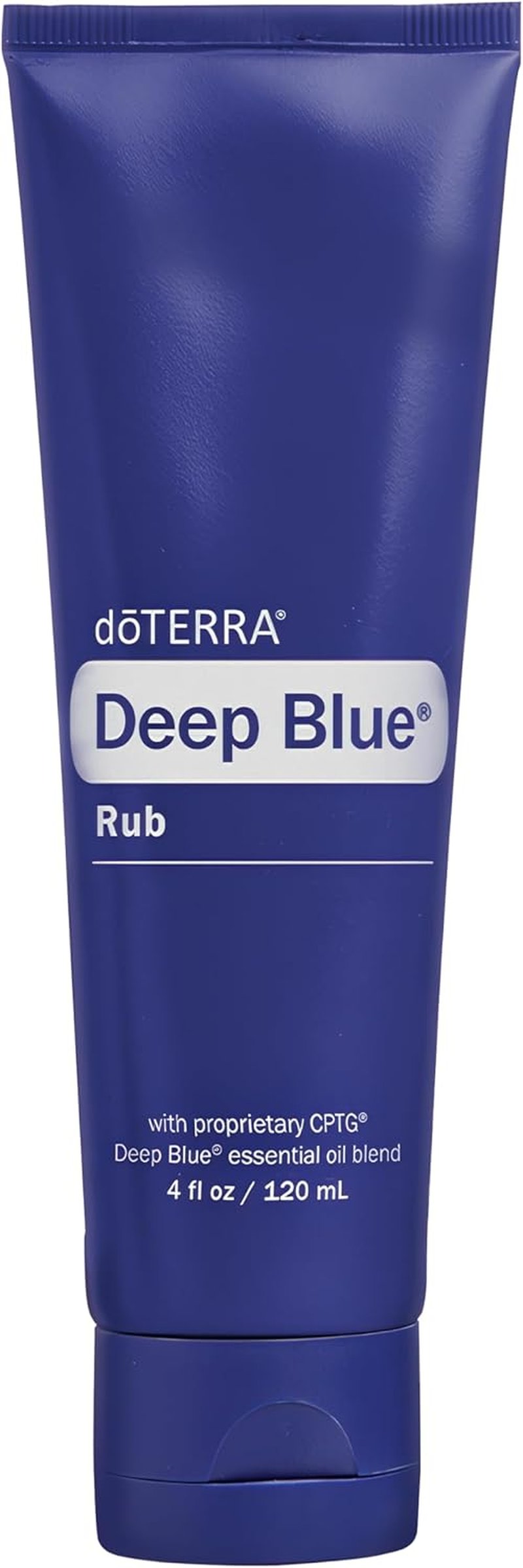 doTERRA Deep Blue Rub - Soothing Muscle Relief Cream | 4 oz Tube for Pain Relief