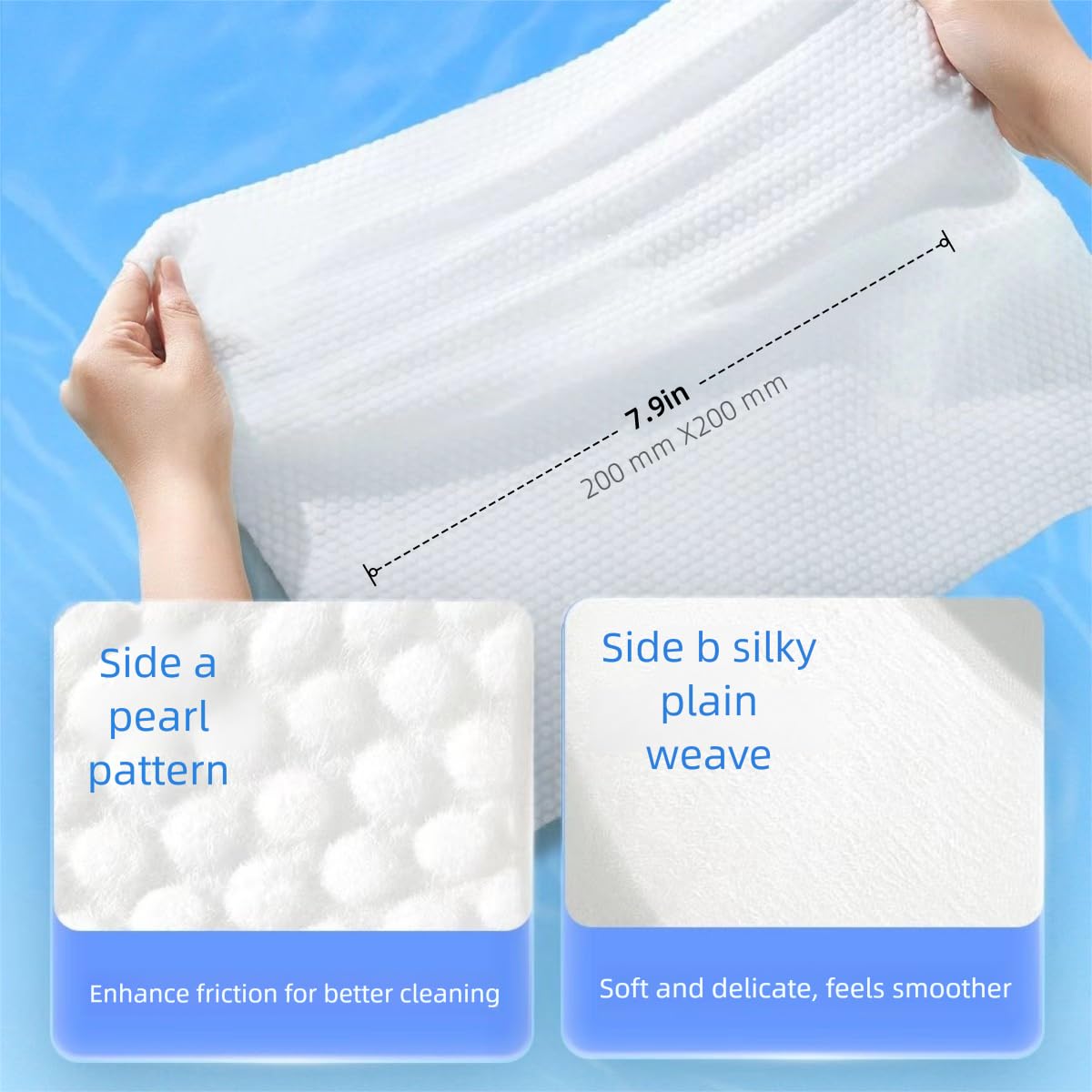 MIXUISEE-thick and soft Face Towels.Disposable face towel.100% Cotton facial cloths.Super thick 130%. Suitable for makeup removal and cleansing.and applicable to sensitive skin.(360 pieces)
