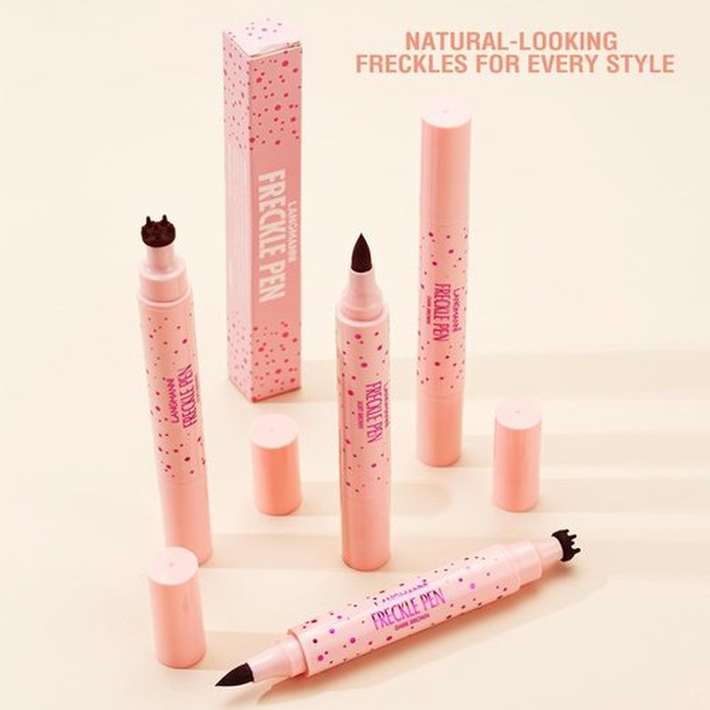 Jolilab Freckle Pen - 3-in-1 Dual-Ended Stamp & Precision Tip Eyeliner/Brow Pencil | Waterproof, 2 Shades
