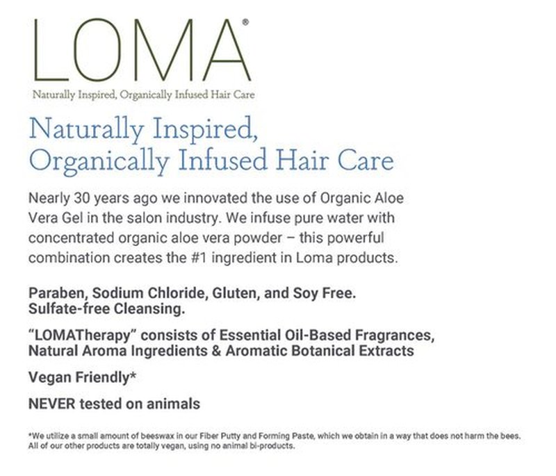 LOMA Moisturizing Shampoo & Treatment Duo - Hydrating Formula | 33 Ounce (Liter)