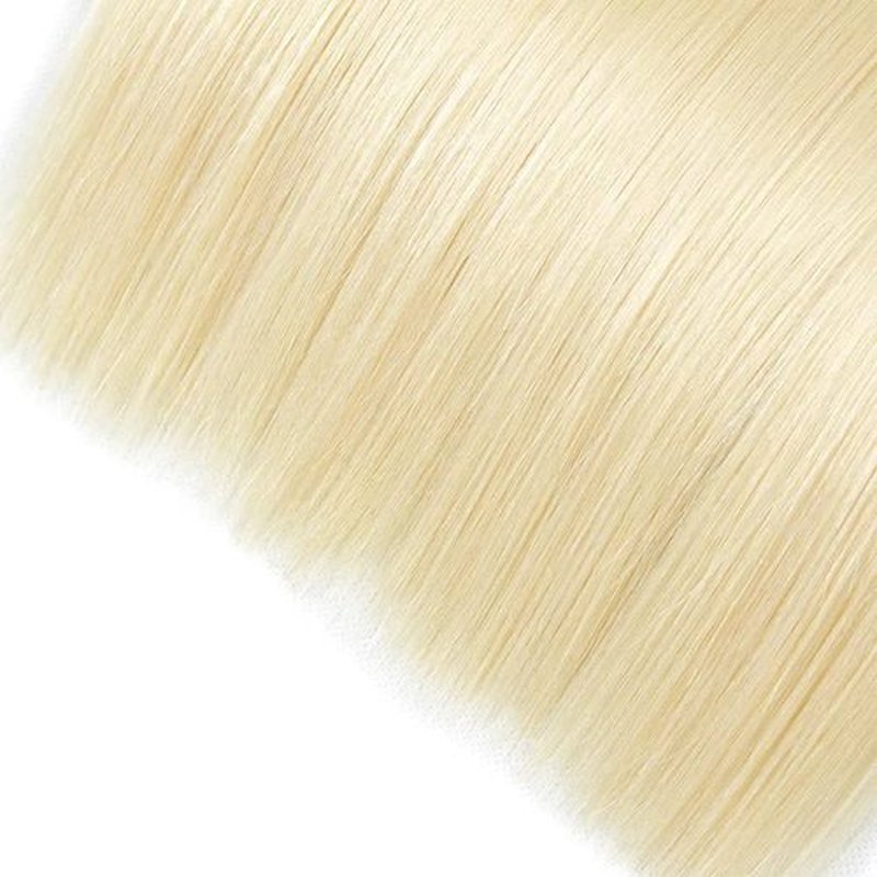 613 Straight Bundles Honey Blonde Human Hair 3 Bundles Brazilian 100% Unprocessed Virgin Extensions Double Weft Bundle 10 12 14 Inch