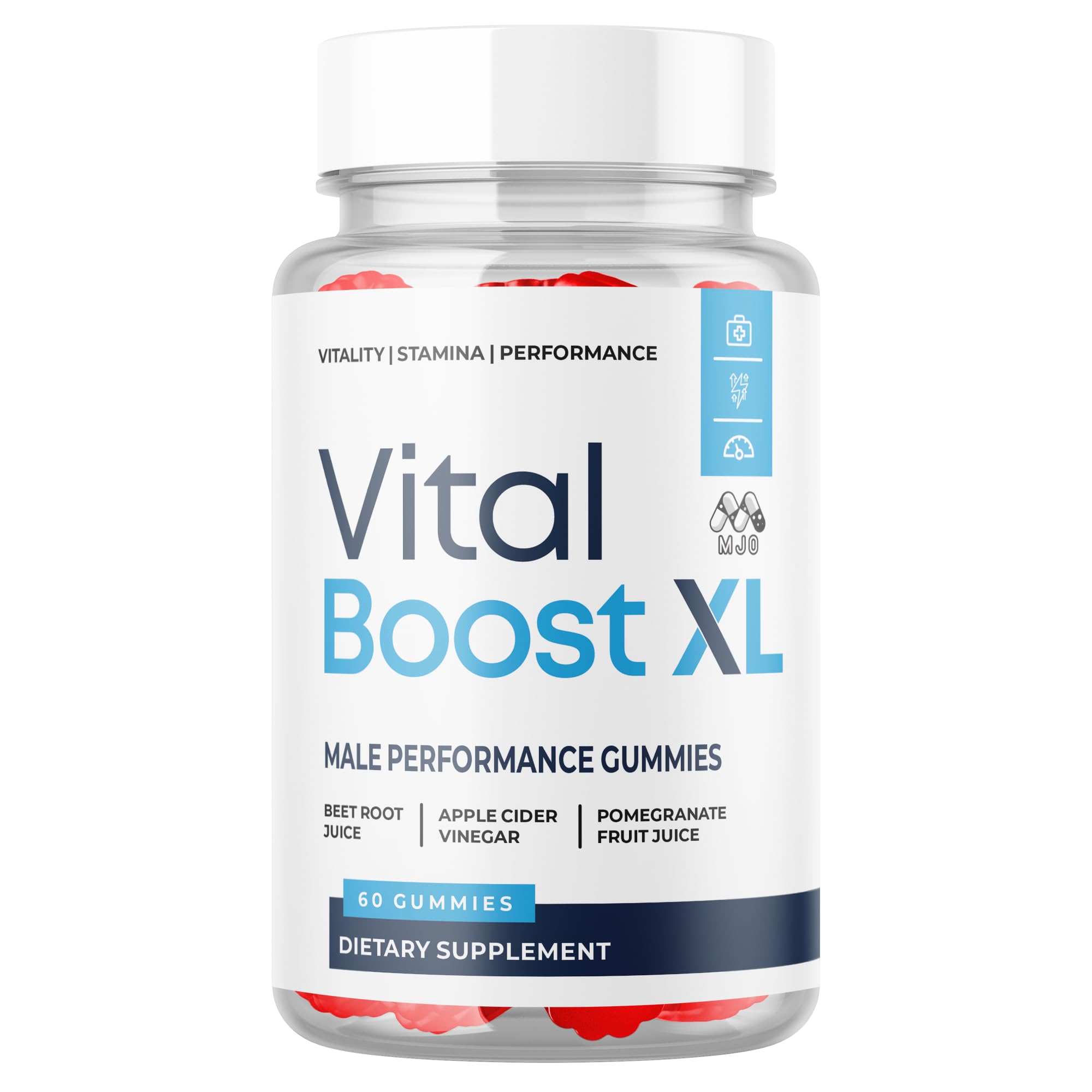 Vital Boost XL Gummies, Official Vital Boost X L Gummys for Men with All Natural Ingredients, Vital BoostXL Advanced Health & Wellness Support with Premium Active Lifestyle Vitamins (60 Gummies)