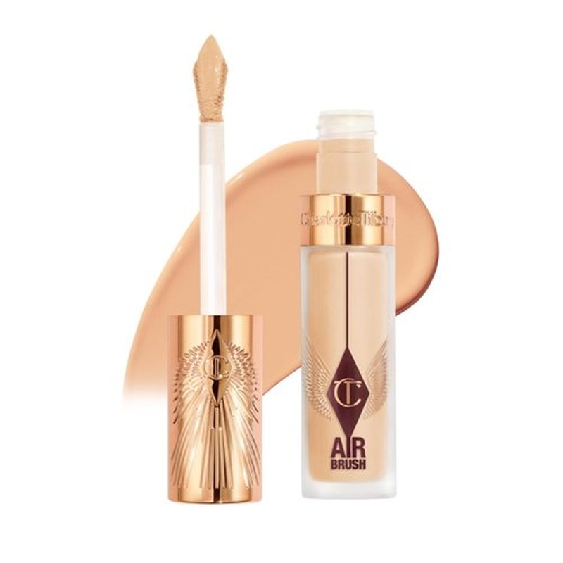 Charlotte Tilbury AIRbrush Flawless Blur Concealer - Longwear, Hydrating, Crease-Proof Formula for Dark Circles & Blemishes - Full Coverage, Natural Matte Finish