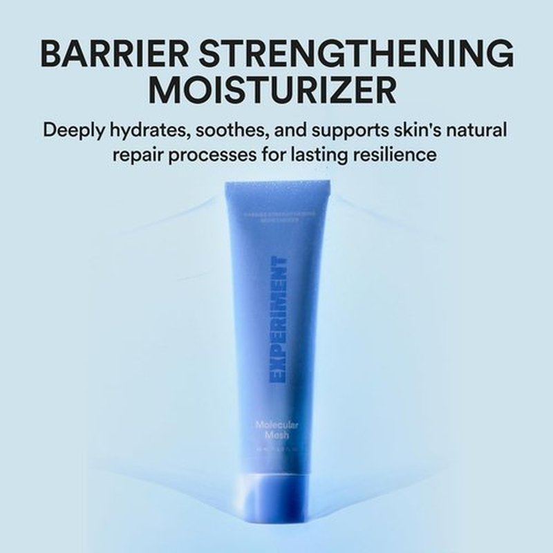 Experiment Molecular Mesh Barrier Repair Face Moisturizer - Soothing Lightweight Cream for Strength & Redness Relief - 2 FL OZ - Vegan Formula for Sensitive Skin