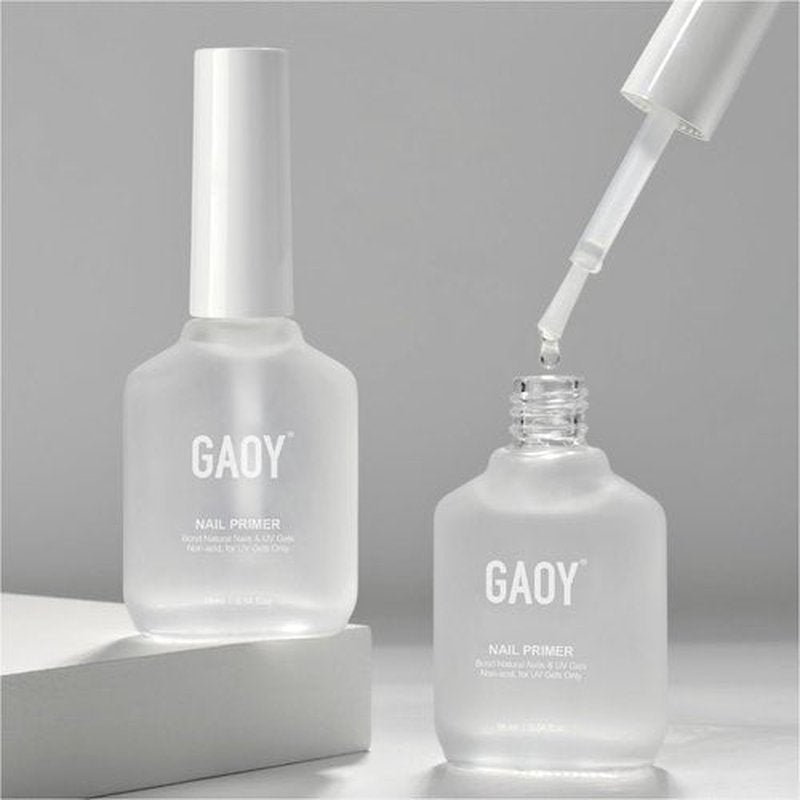GAOY Nail Primer - 2 Pcs 16ml Acid-Free Natural Prep Bond for Acrylic & Gel Polish