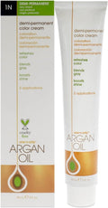 One N' Only Permanent Hair Color - Argan Oil Infused Hair Dye for Rich Gray Coverage - 1N Very Black (3 oz)