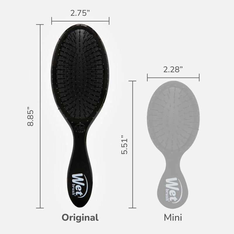Wet Brush Original Detangling Hair Brush - Ultra-Soft IntelliFlex Bristles for Effortless Tangle Removal - Classic Black