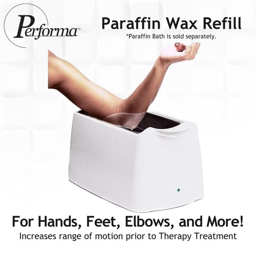 Performa Paraffin Wax Refill, 1 Pound Wintergreen Scented Blocks, Case of 6, Paraffin Bath Wax, Medical Grade Parraffin Wax for Paraffin Bath, Wax Refill for Wax Bath, Good for Hands & Feet